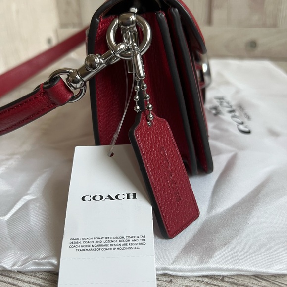 Red Coach Tabby Shoulder Bag - Picture 6 of 13